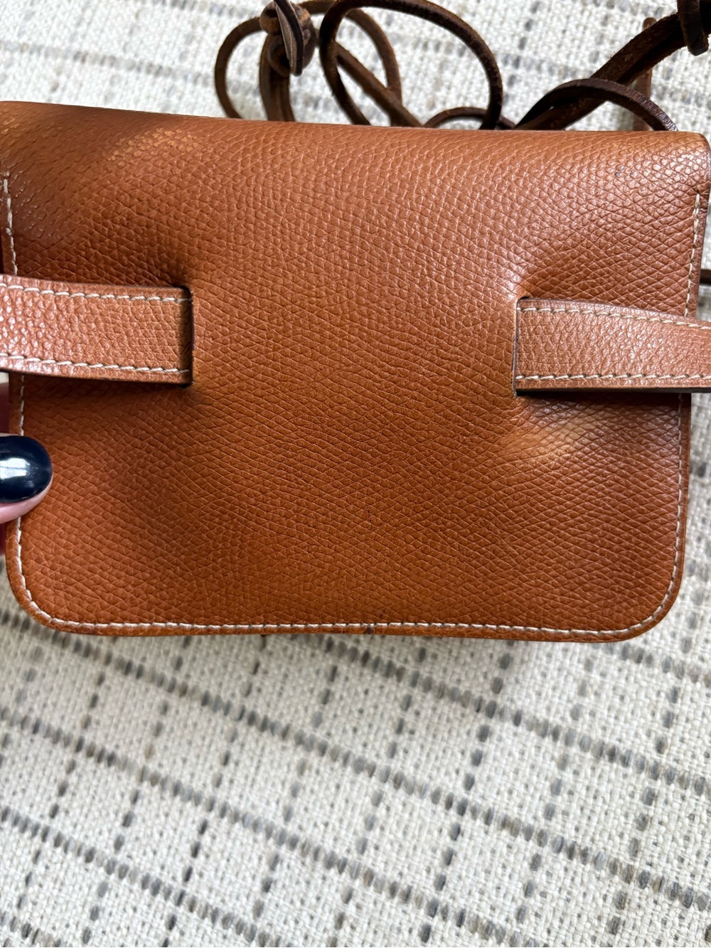 1984 Hermès Pochette Belt Bag / Fanny Pack in the iconic Hermès "Gold" VINTAGE - Picture 8 of 15